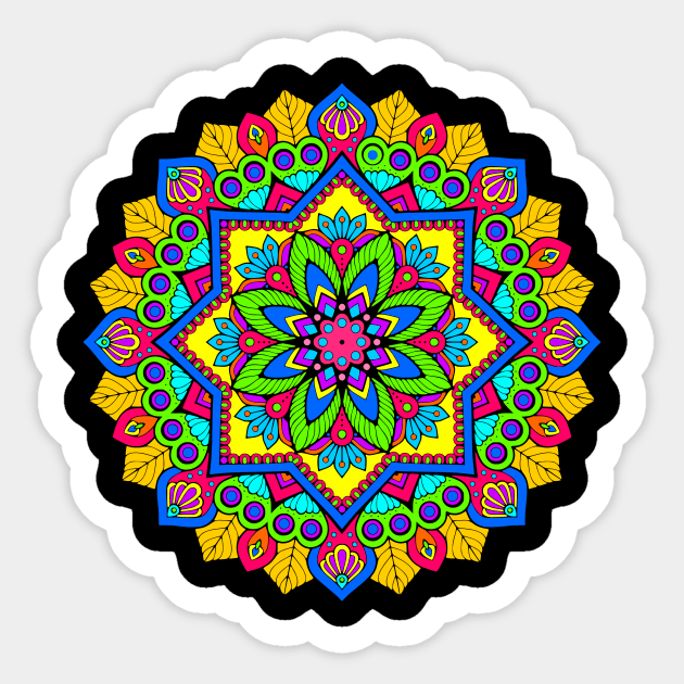 Colorful Mandala Sticker by AlondraHanley